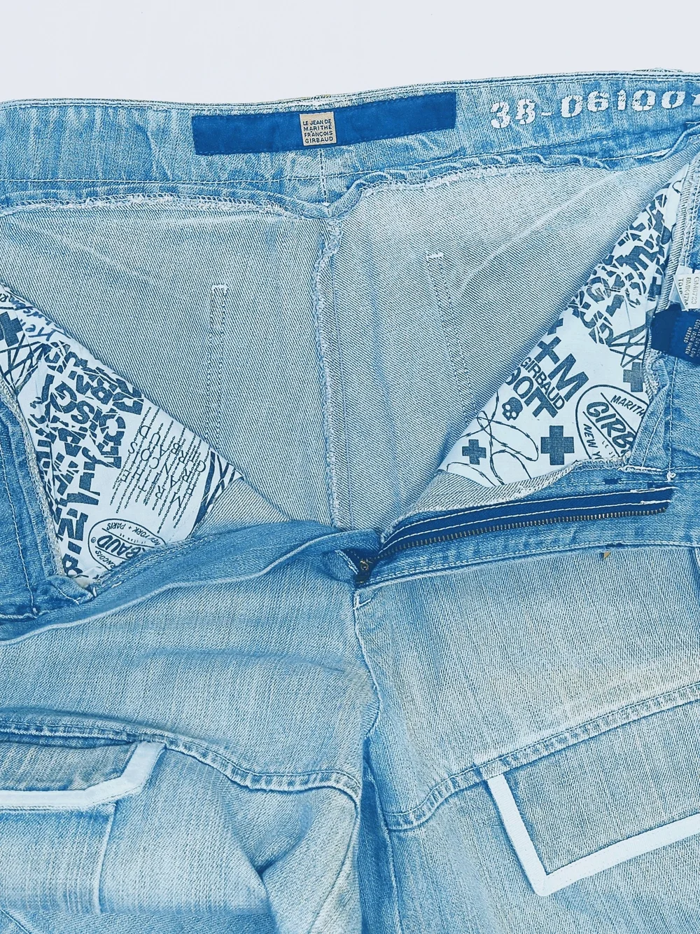 Vintage Rare Marithe Francois Girbaud Men's Denim Shuttle Tape Shorts Size 36